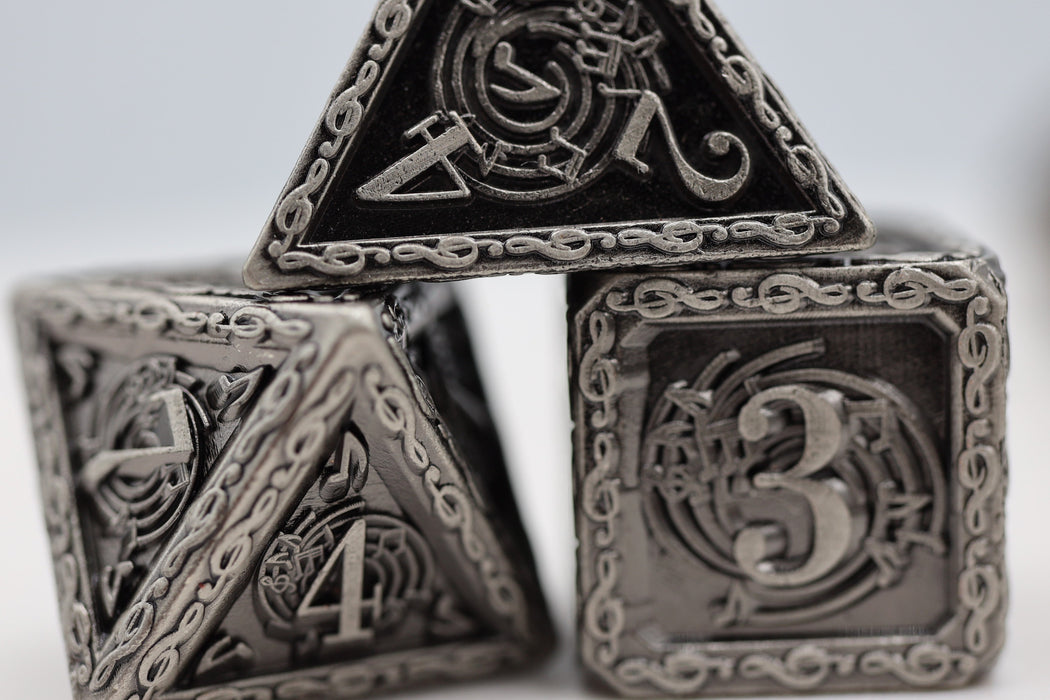 Bardic Song: Vibrato - Metal RPG Dice Set - for just $44.99! 