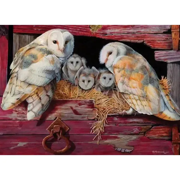 Barn Owls 1000 Piece Jigsaw Puzzle Cobble Hill - for just $19.99! 