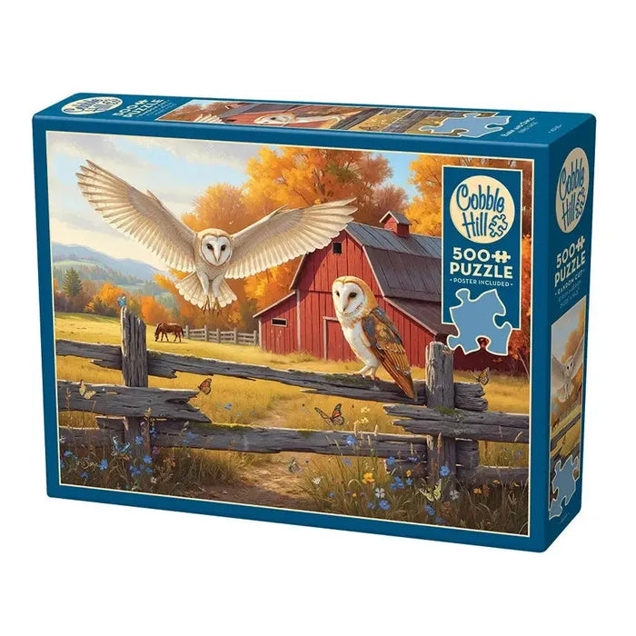 Barn & Owls 500 Piece Jigsaw Puzzle Cobble Hill - for just $27.99! 