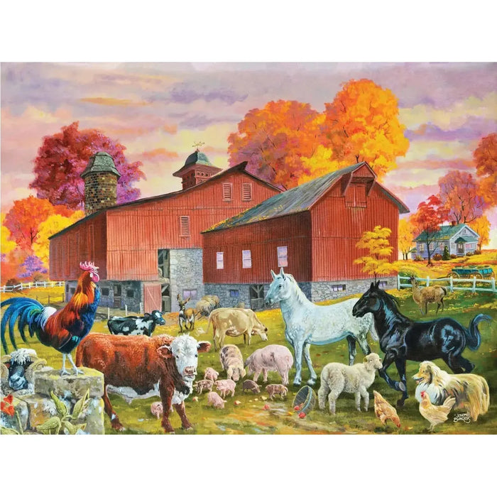 Barn Yard Gathering 500 Piece Soft Touch Jigsaw Puzzle Crown Point - for just $19.99! 