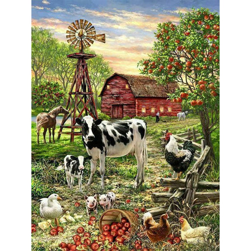 Barnyard Animals 500 Piece Jigsaw Puzzle Springbok - for just $17.99! 
