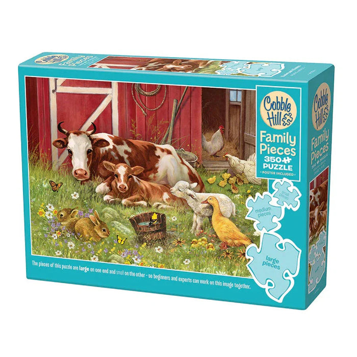 Barnyard Babies 350 Piece Family Jigsaw Puzzle Cobble Hill - for just $17.99! 