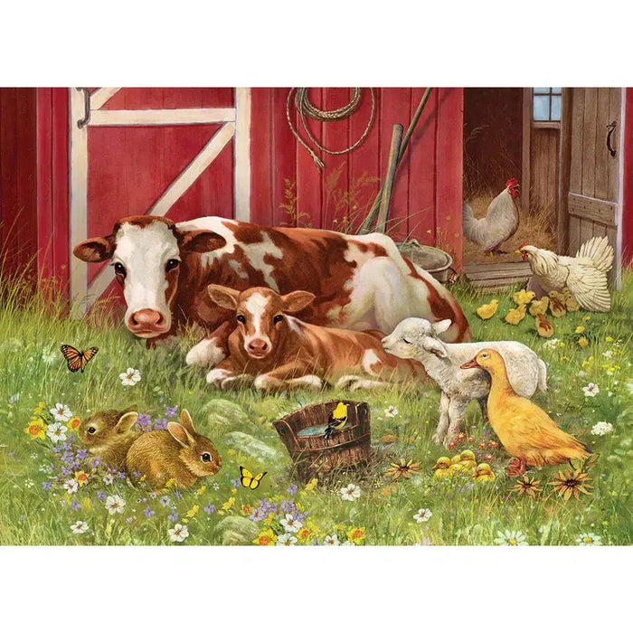 Barnyard Family 35 Piece Tray Jigsaw Puzzle Cobble Hill - for just $9.99! 