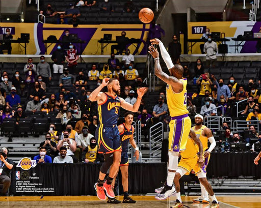 LeBron James v. Steph Curry Game-Winning Shot 2021 Play-In Tournament 8" x 10" Basketball Photo - for just $9.99! 