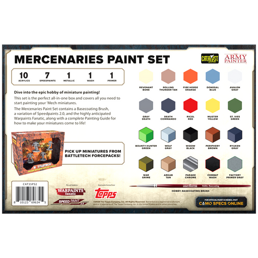 BattleTech: Mercenaries Paint Set - for just $89.99! 