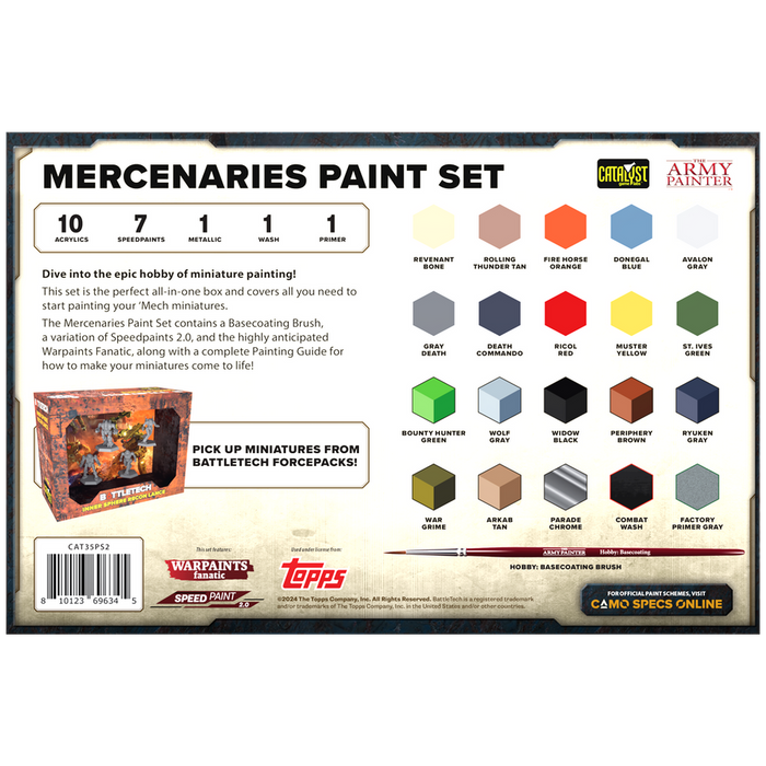 BattleTech: Mercenaries Paint Set - for just $89.99! 