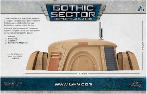 Battlefield in a Box: Gothic Sector - United Frontier Barracks - for just $30! 