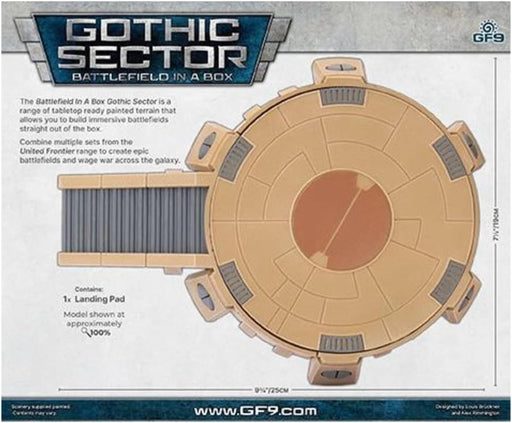 Battlefield in a Box: Gothic Sector - United Frontier Landing Pad - for just $30! 