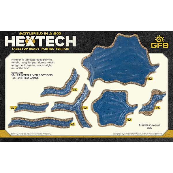 Battlefield in a Box: HexTech - Rivers and Lakes - for just $40! 