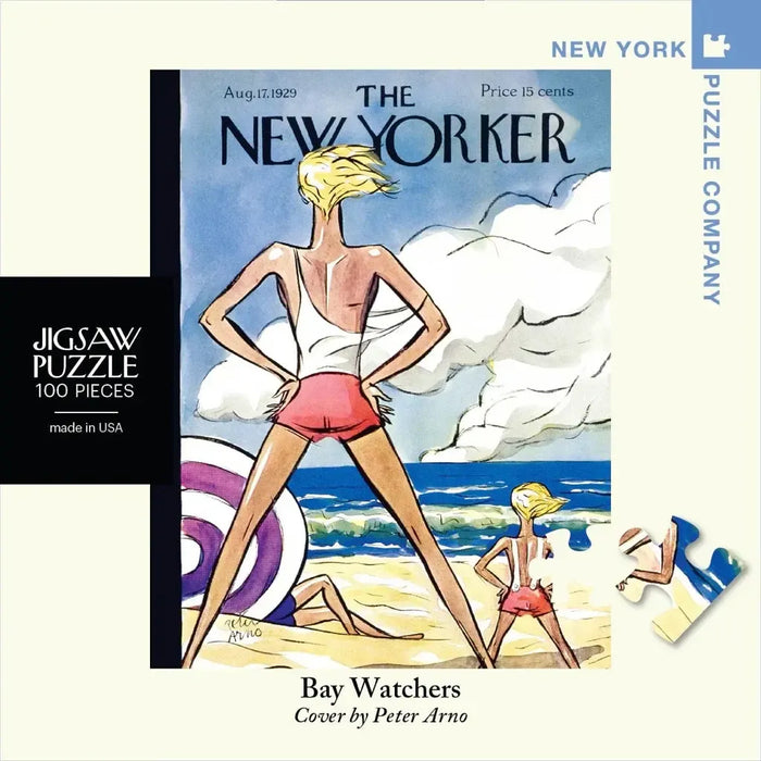 Bay Watchers The New Yorker 100 Piece Mini Jigsaw Puzzle NYPC - for just $14.99! 