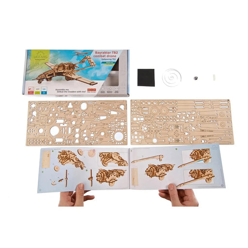 Bayraktar TB2 Combat Drone 3D Wood Model Kit UGEARS - for just $44.99! 