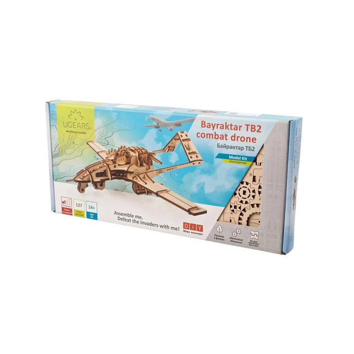 Bayraktar TB2 Combat Drone 3D Wood Model Kit UGEARS - for just $44.99! 
