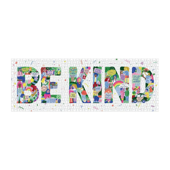 Be Kind 1000 Piece Panoramic Jigsaw Puzzle Galison - for just $19.99! 
