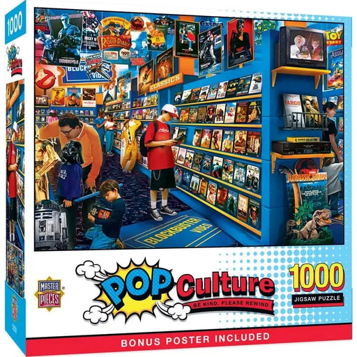 Be Kind, Please Rewind Pop Culture 1000 Piece Jigsaw Puzzle MasterPieces - for just $17.99! 