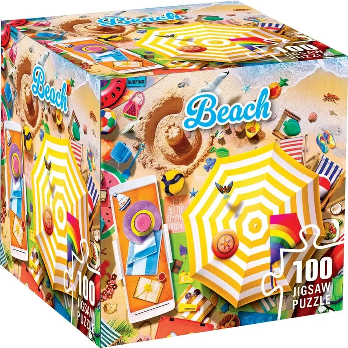 Beach 100 Piece Mini Jigsaw Puzzle MasterPieces - for just $7.99! 