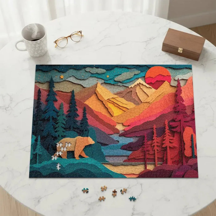 Bear Country 1000 Piece Jigsaw Puzzle Final Piece - for just $19.99! 