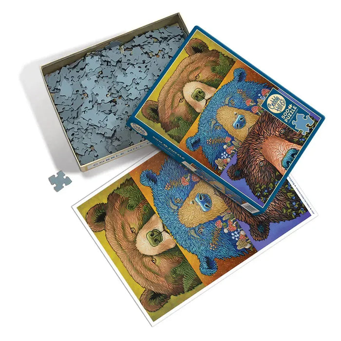 Bear Eyes Harvest 500 Piece Jigsaw Puzzle Cobble Hill - for just $17.99! 
