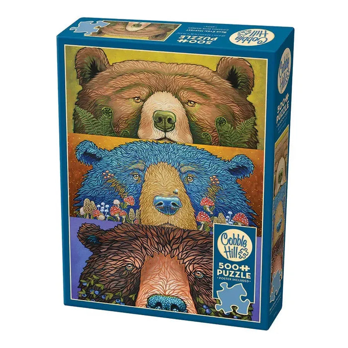 Bear Eyes Harvest 500 Piece Jigsaw Puzzle Cobble Hill - for just $17.99! 