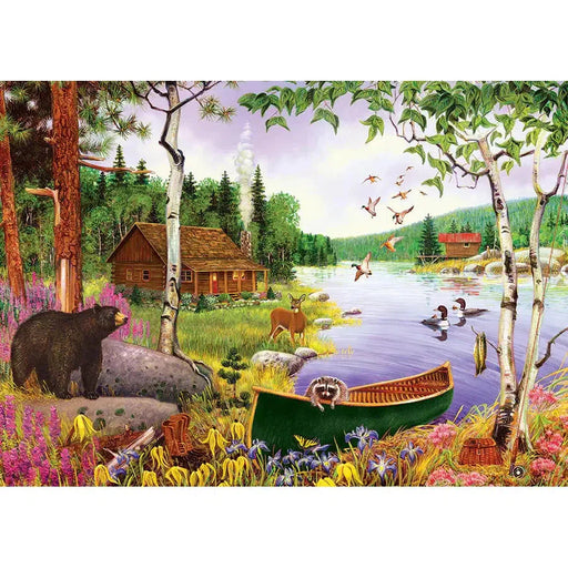 Bear Lake 35 Piece Tray Jigsaw Puzzle Cobble Hill - for just $9.99! 