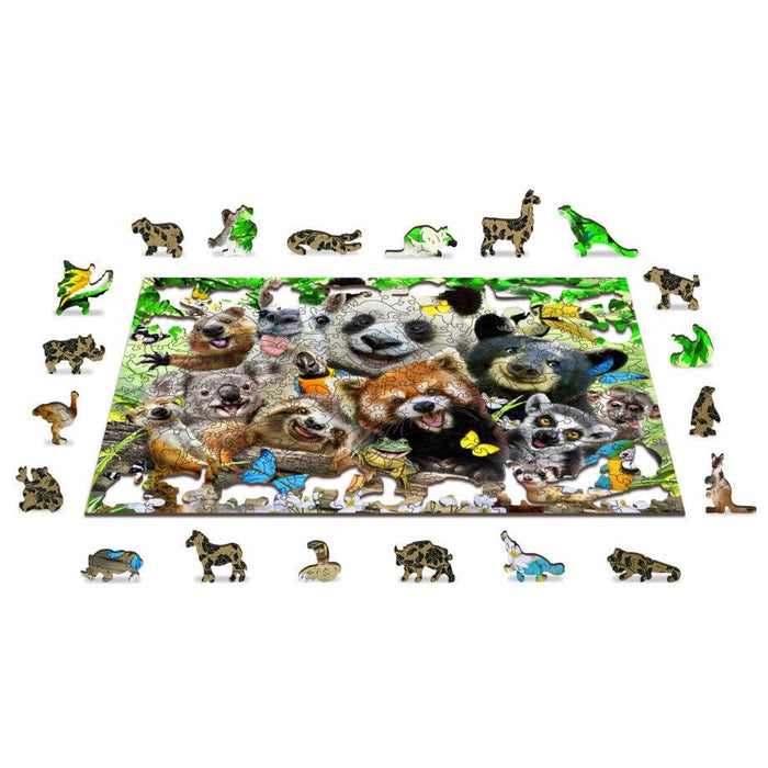 Bear Paradise 300 Piece Wood Jigsaw Puzzle Wooden City - for just $24.99! 