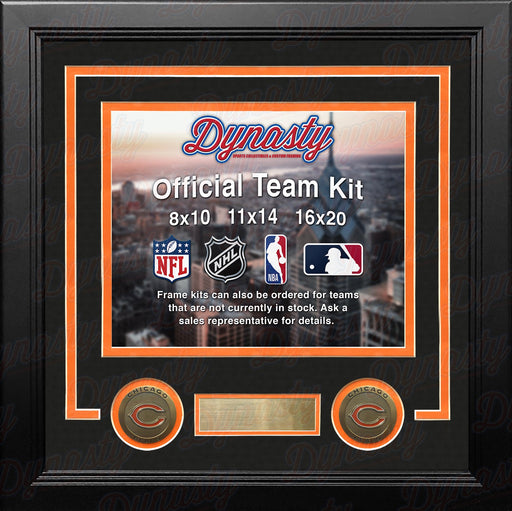 Chicago Bears Custom NFL Football 11x14 Picture Frame Kit (Multiple Colors) - for just $47.99! 