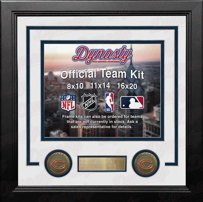 Chicago Bears Custom NFL Football 16x20 Picture Frame Kit (Multiple Colors) - for just $62.99! 