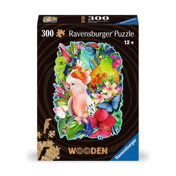 Beautiful Birds 300 Piece Wood Jigsaw Puzzle Ravensburger - for just $39.99! 
