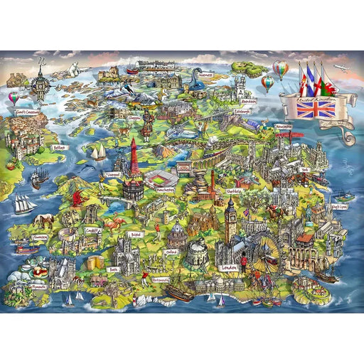 Beautiful Britain 1000 Piece Jigsaw Puzzle Gibsons - for just $24.99! 