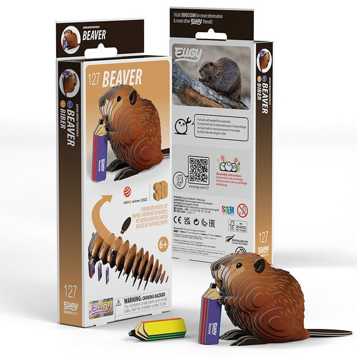 Beaver 3D Cardboard Model Kit Eugy - for just $11.99! 