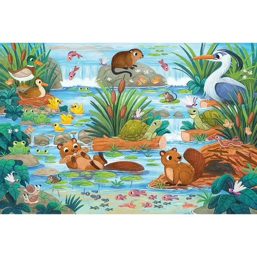 Beaver & Friends 35 Piece Floor Jigsaw Puzzle Cobble Hill - for just $19.99! 