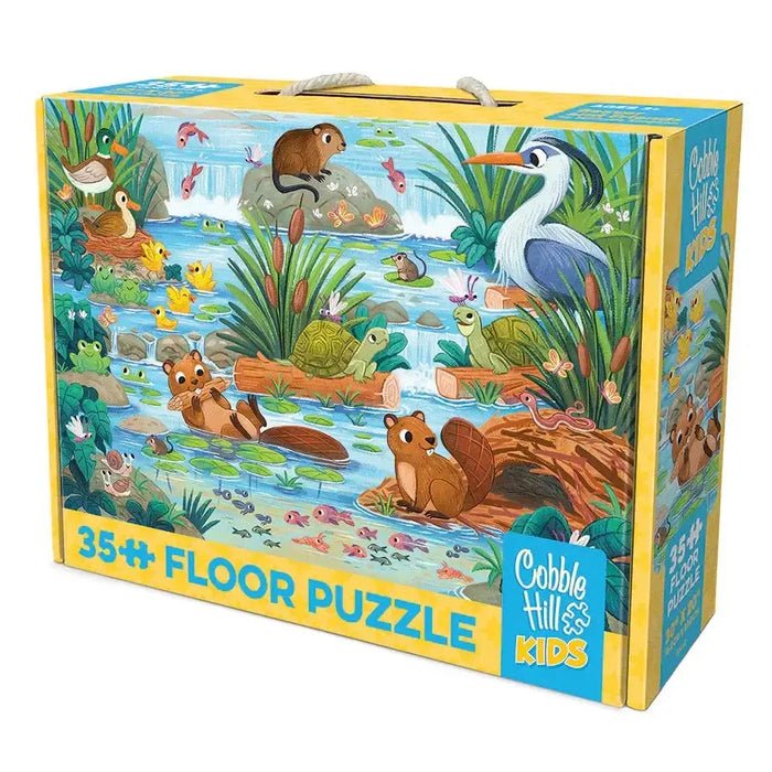 Beaver & Friends 35 Piece Floor Jigsaw Puzzle Cobble Hill - for just $19.99! 
