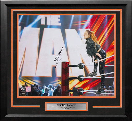 Becky Lynch The Man Entrance Autographed 16" x 20" Framed WWE Wrestling Photo - for just $179.99! 