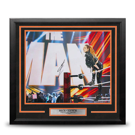 Becky Lynch The Man Entrance Autographed 16" x 20" Framed WWE Wrestling Photo - for just $179.99! 