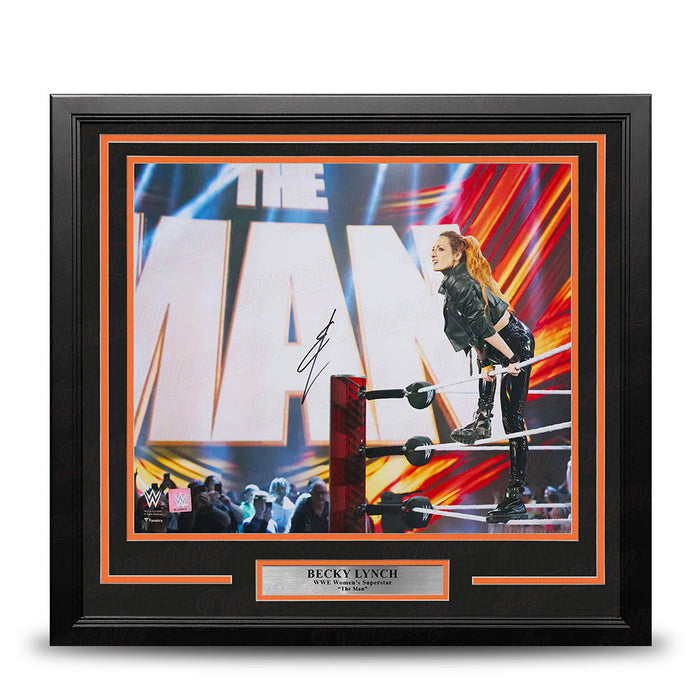 Becky Lynch The Man Entrance Autographed 16" x 20" Framed WWE Wrestling Photo - for just $179.99! 