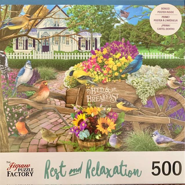 Bed & Breakfast Rest & Relax 500 Piece Jigsaw Puzzle Leap Year - for just $10.99! 