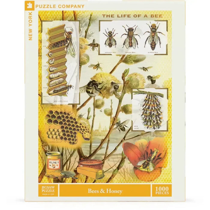 Bees & Honey 1000 Piece Jigsaw Puzzle NYPC - for just $28.99! 