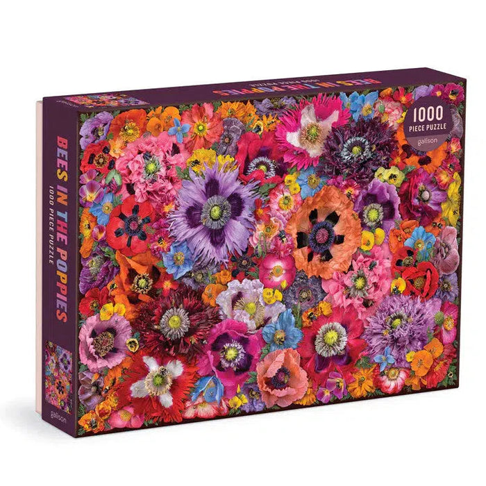 Bees in the Poppies 1000 Piece Jigsaw Puzzle Galison - for just $19.99! 