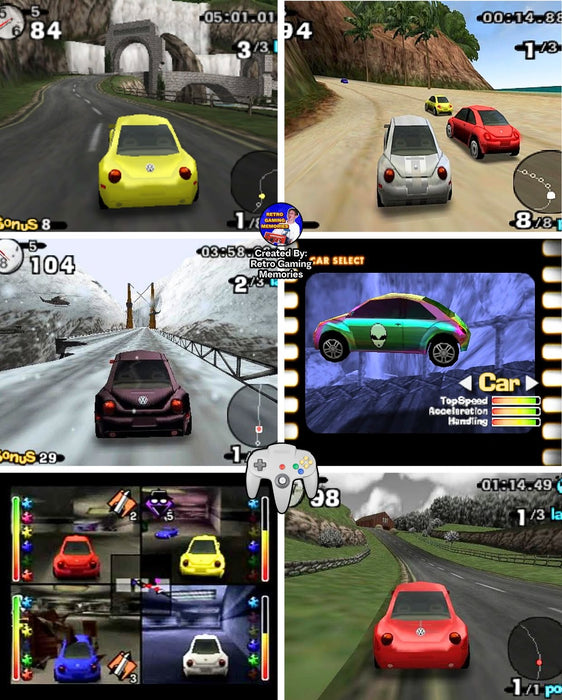 Beetle Adventure Racing N64 Nintendo 64 Video Game Cartridge 1999 - for just $25.99! 