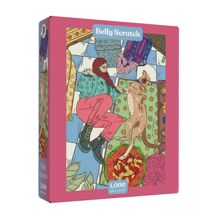 Belly Scratch 1000 Piece Jigsaw Puzzle Puzzledly - for just $24.99! 