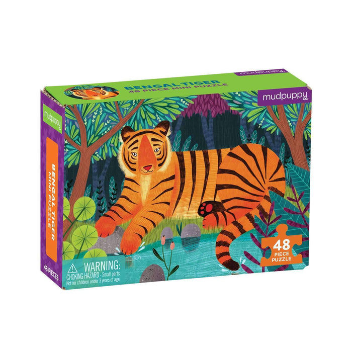 Bengal Tiger 48 Piece Mini Jigsaw Puzzle Mudpuppy - for just $4.99! 