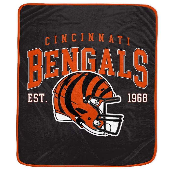 Cincinnati Bengals 50" x 60" Vintage Arch Block Blanket - for just $24.99! 