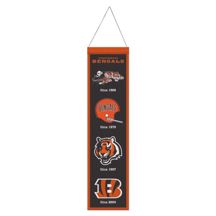 Cincinnati Bengals 8" x 32" Wool Banner - for just $44.99! 
