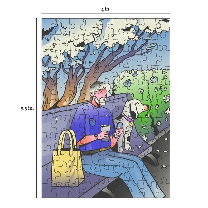 Best Friend 99 Piece Mini Jigsaw Puzzle Puzzledly - for just $9.99! 