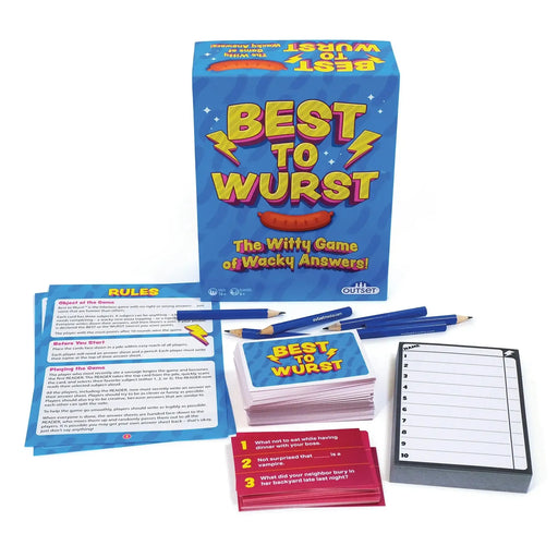 Best to Wurst - The Witty Game of Wacky Answers - Outset - for just $17.99! 