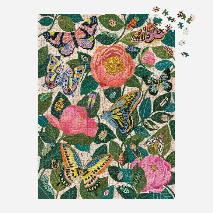 Between the Blooms 1000 Piece Jigsaw Puzzle Galison - for just $21.99! 