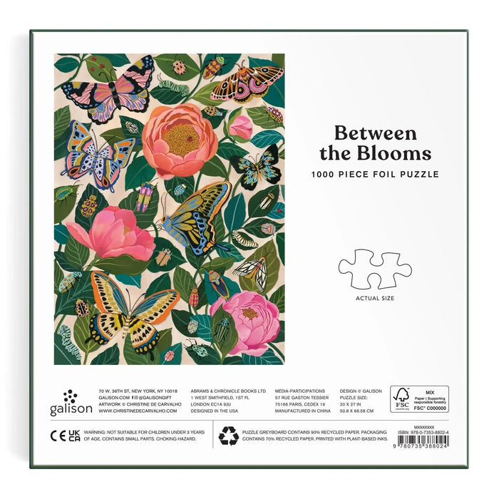 Between the Blooms 1000 Piece Jigsaw Puzzle Galison - for just $21.99! 