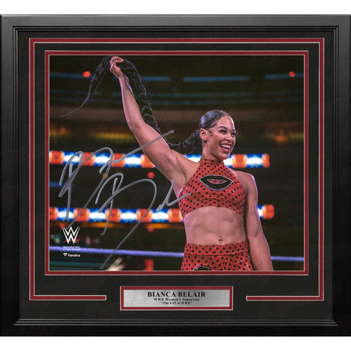Bianca Belair Hair Whip Autographed 16" x 20" Framed WWE Wrestling Photo - Premium Autographed Framed Wrestling Photos - Just $129! Shop now at Retro Gaming of Denver