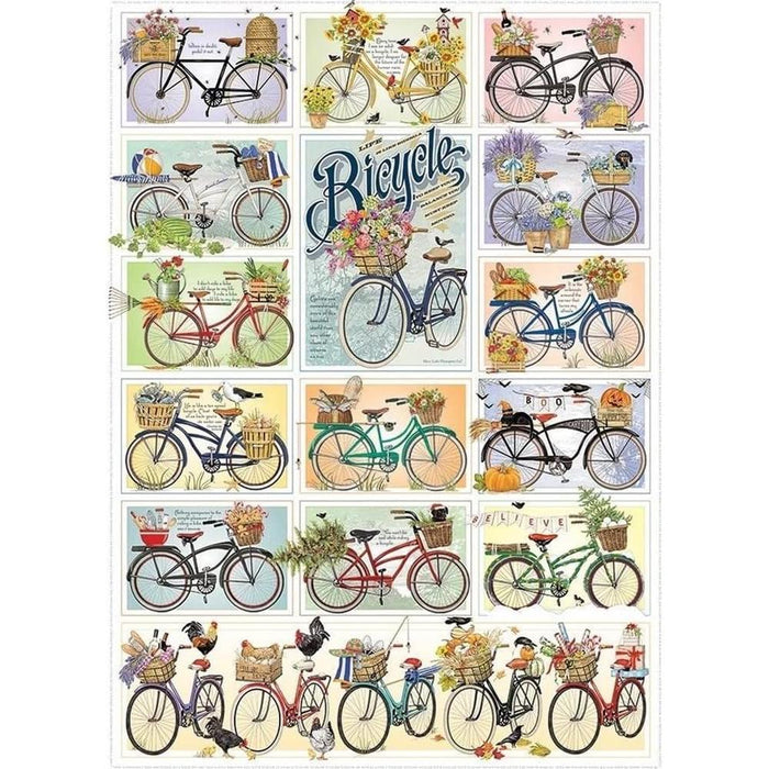 Bicycles (Large Box) 1000 Piece Jigsaw Puzzle Cobble Hill - for just $19.99! 