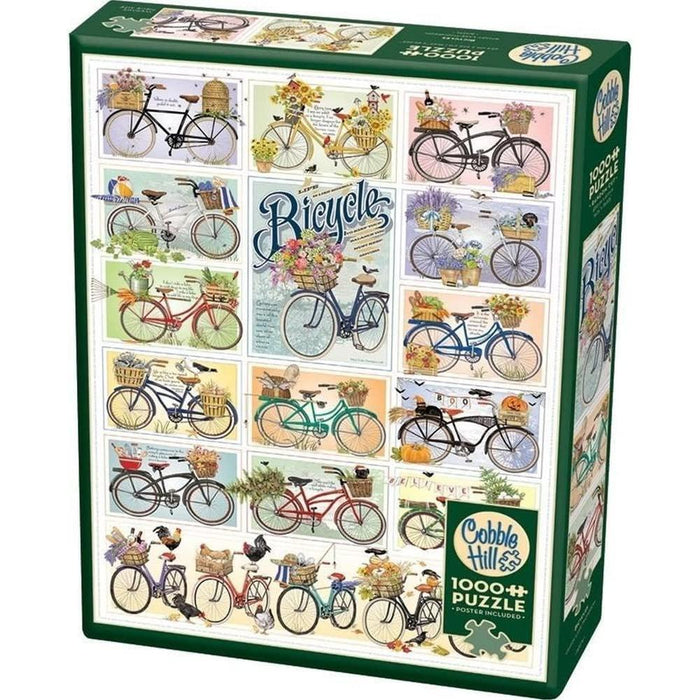 Bicycles (Large Box) 1000 Piece Jigsaw Puzzle Cobble Hill - for just $19.99! 