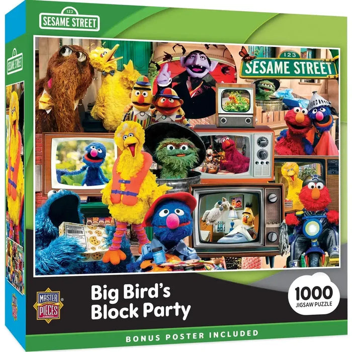 Big Bird's Block Party Sesame Street 1000 Piece Jigsaw Puzzle MasterPieces - for just $17.99! 
